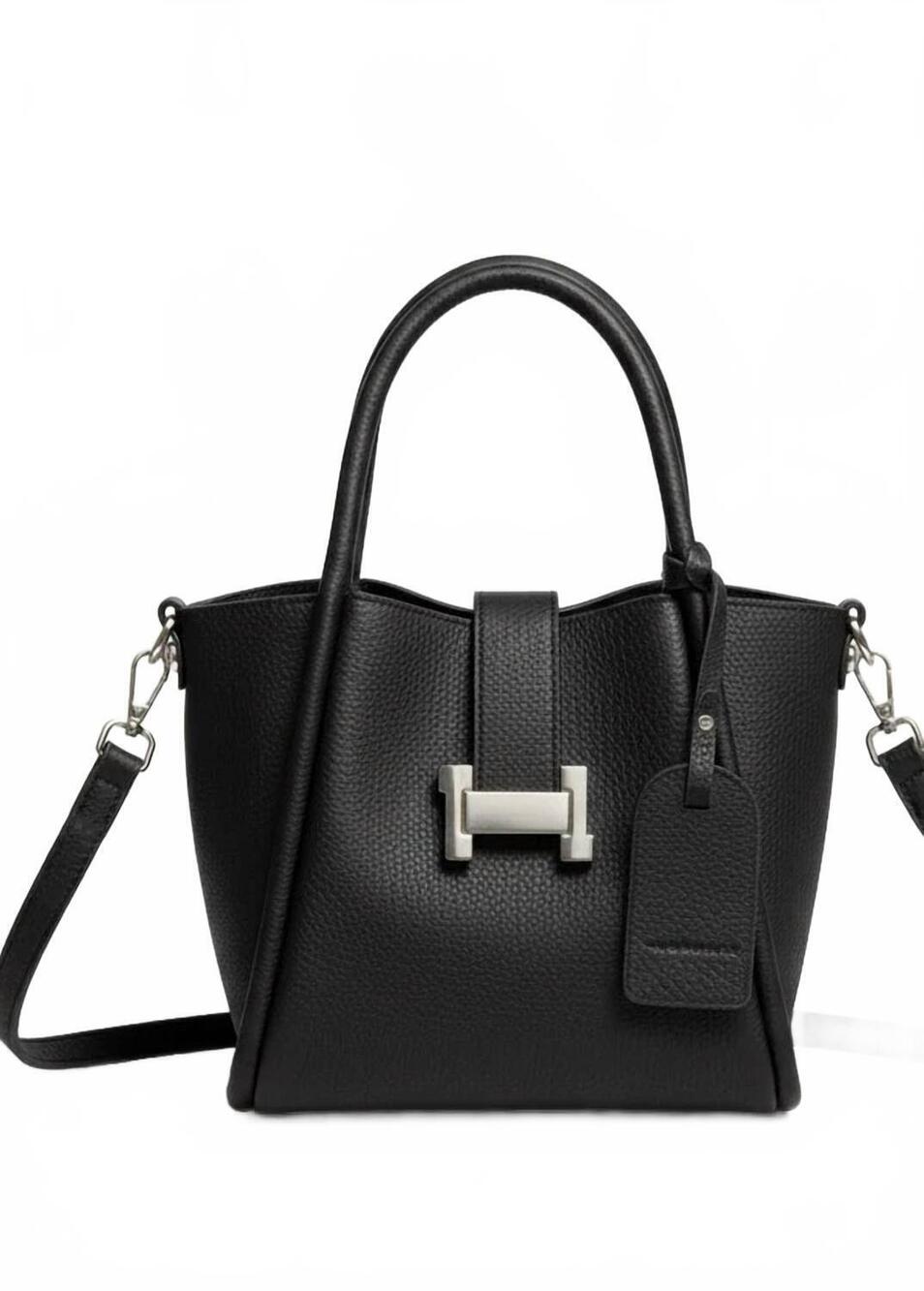 NEW B-UNLIMITED women's magnetic closure crossbody bag in black